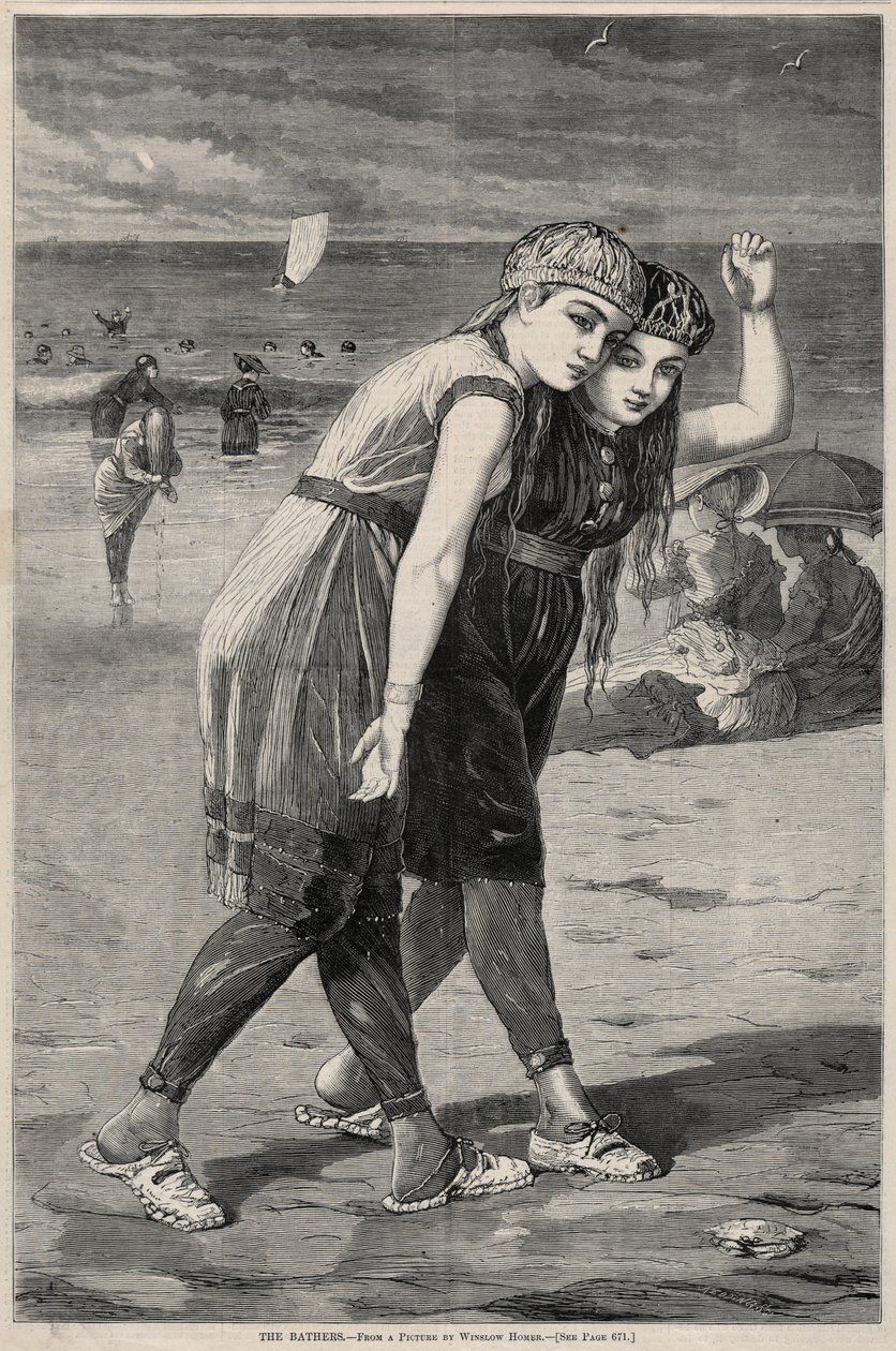Badarna, 1873. av Winslow Homer