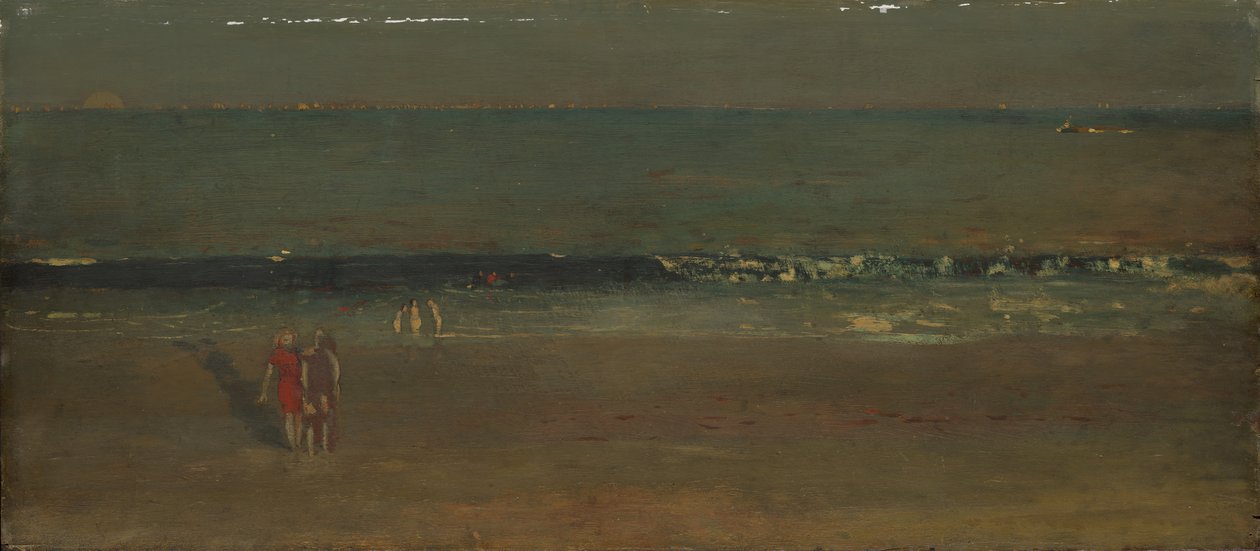 Stranden, sen eftermiddag, 1870-72. av Winslow Homer