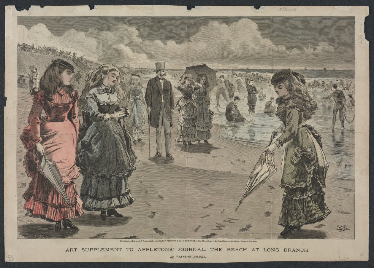 Stranden vid Long Branch av Winslow Homer
