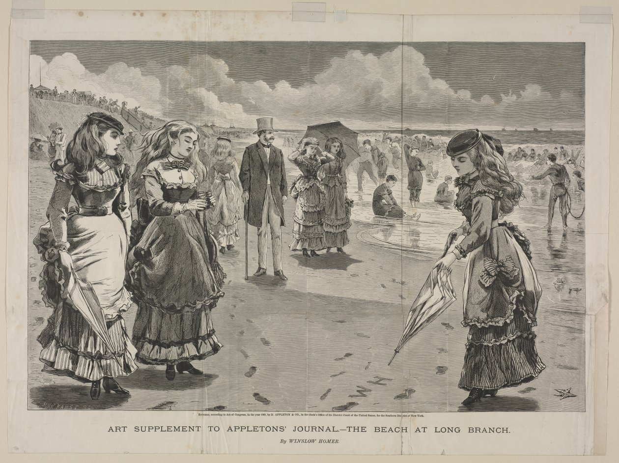 Stranden vid Long Branch av Winslow Homer