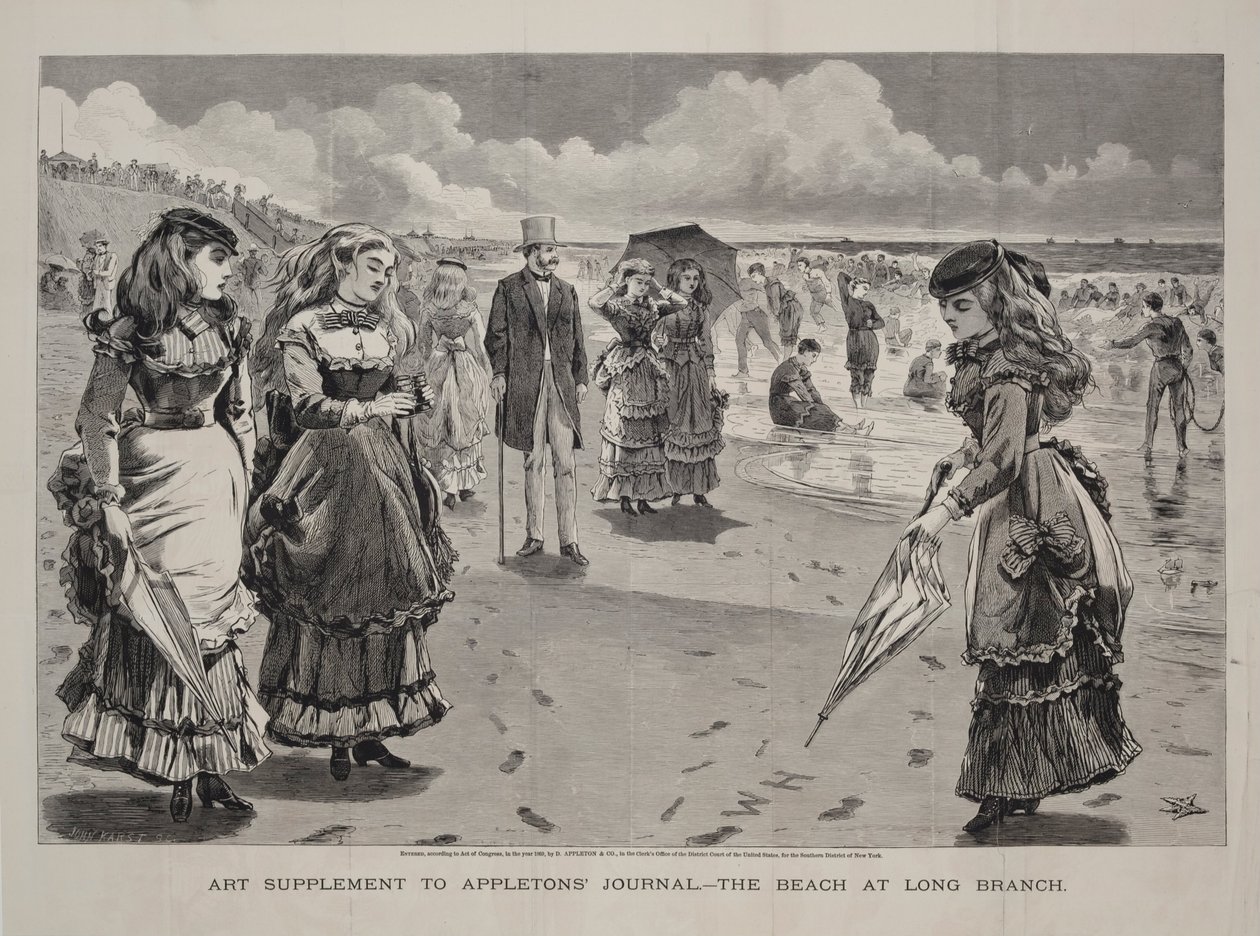The Beach at Long Branch, publicerad som ett konsttillägg till Appleton