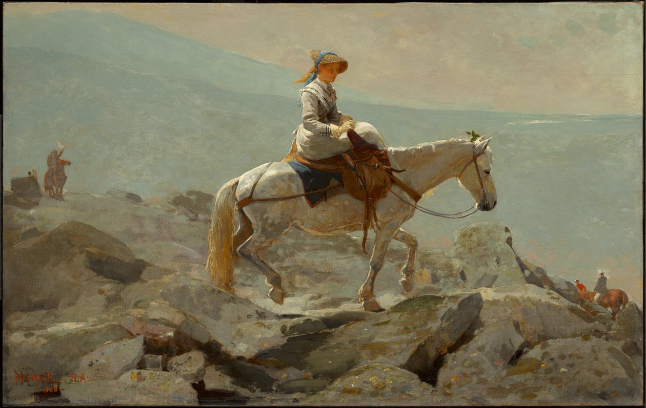 Ridstigen, White Mountains av Winslow Homer