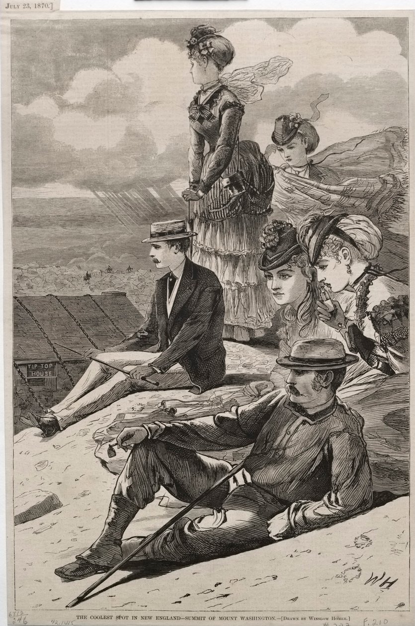 Den coolaste platsen i New England - toppen av Mount Washington av Winslow Homer