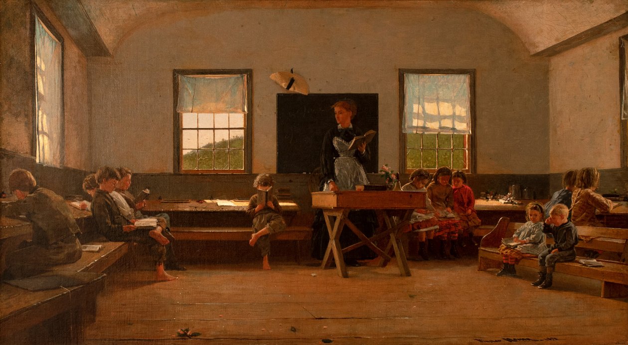 Lantskolan av Winslow Homer