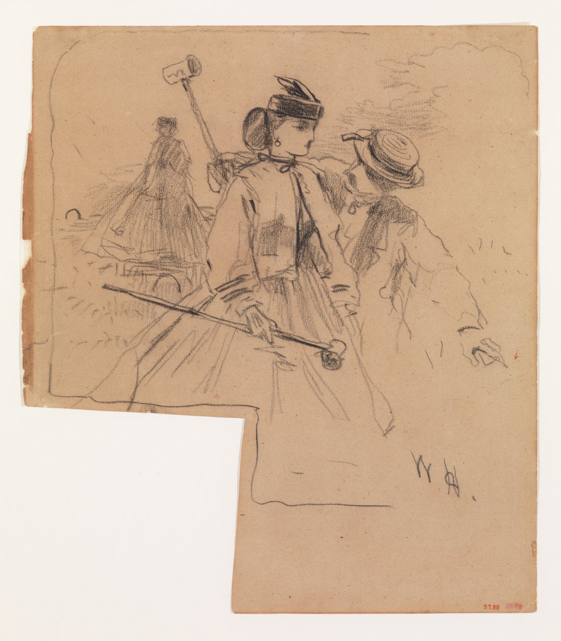 Die Krocketspieler av Winslow Homer