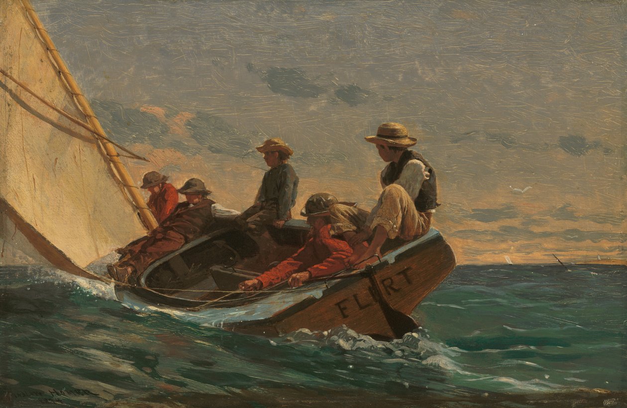 Flirten, 1874. av Winslow Homer