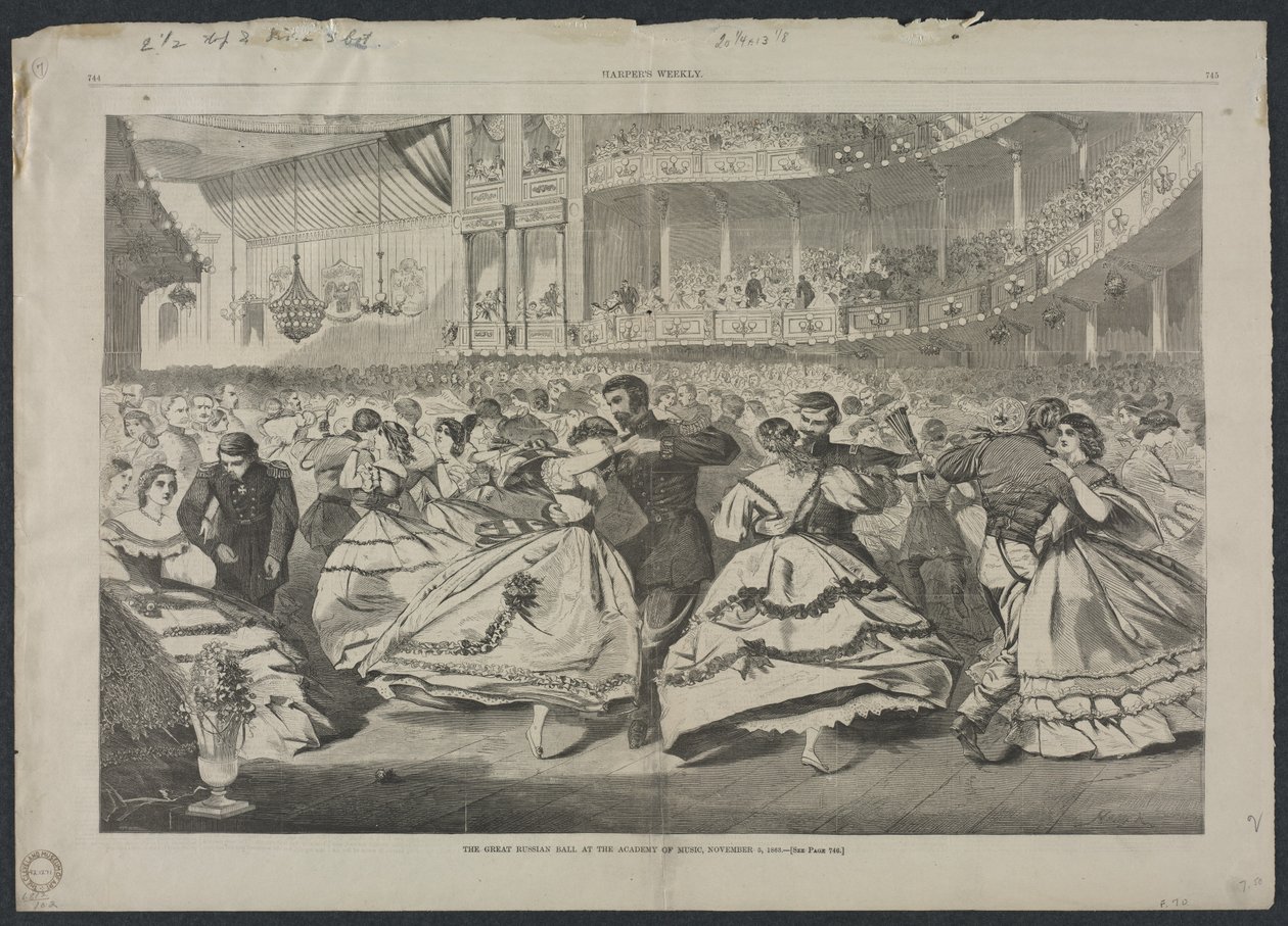 Den stora ryska balen på musikakademin den 5 november 1863 av Winslow Homer