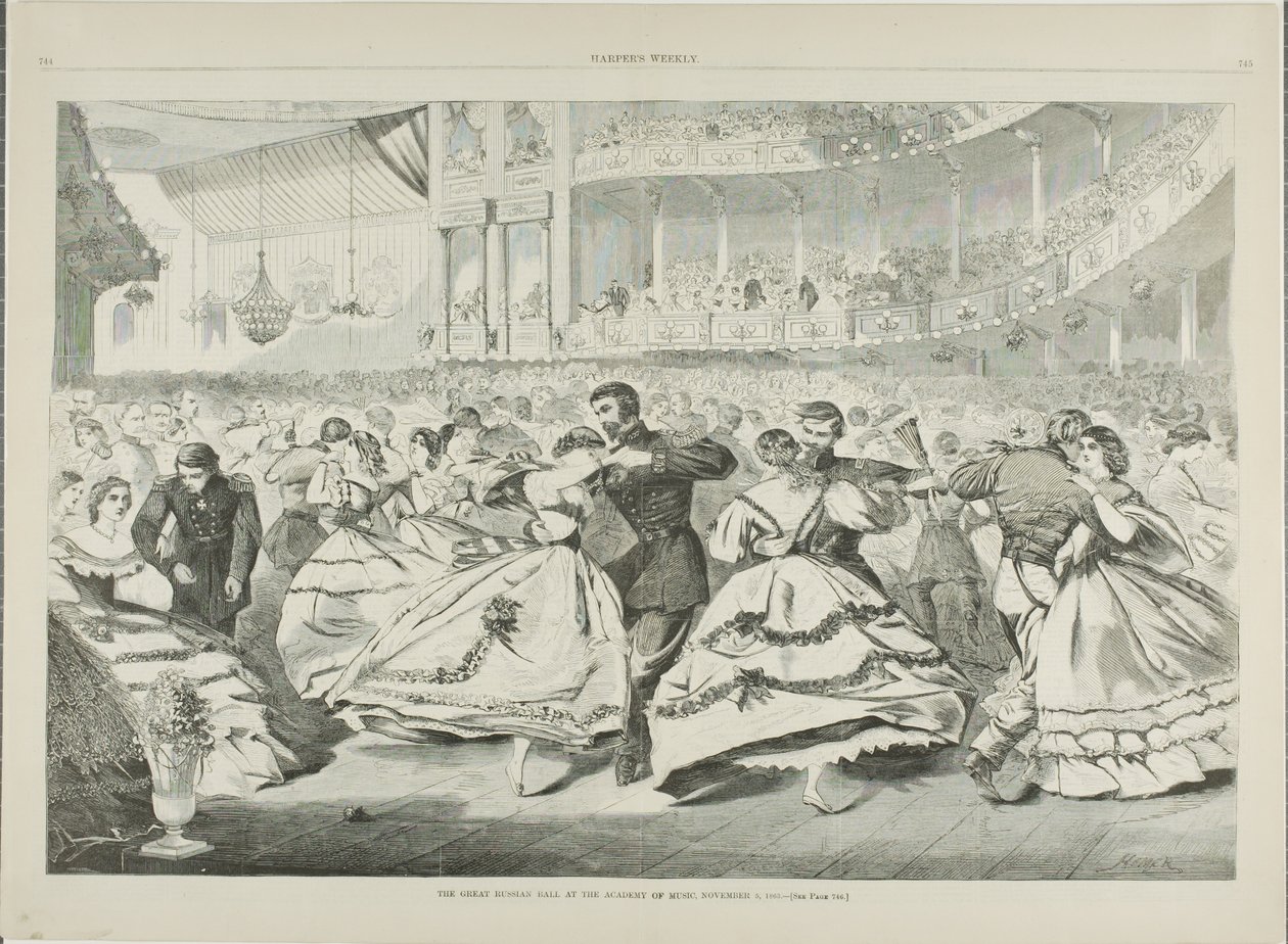 Den stora ryska balen på musikakademin den 5 november 1863 av Winslow Homer