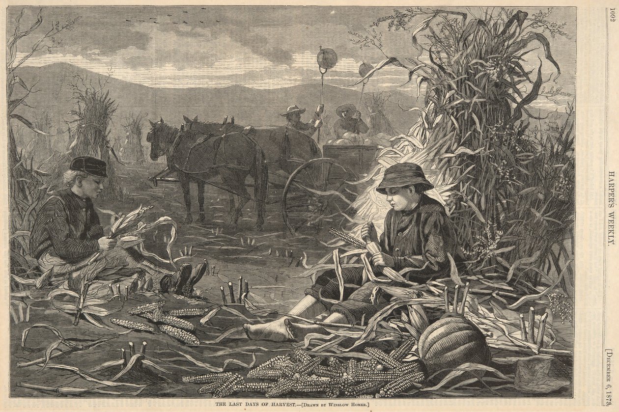 The Last Days of Harvest, från Harper av Winslow Homer