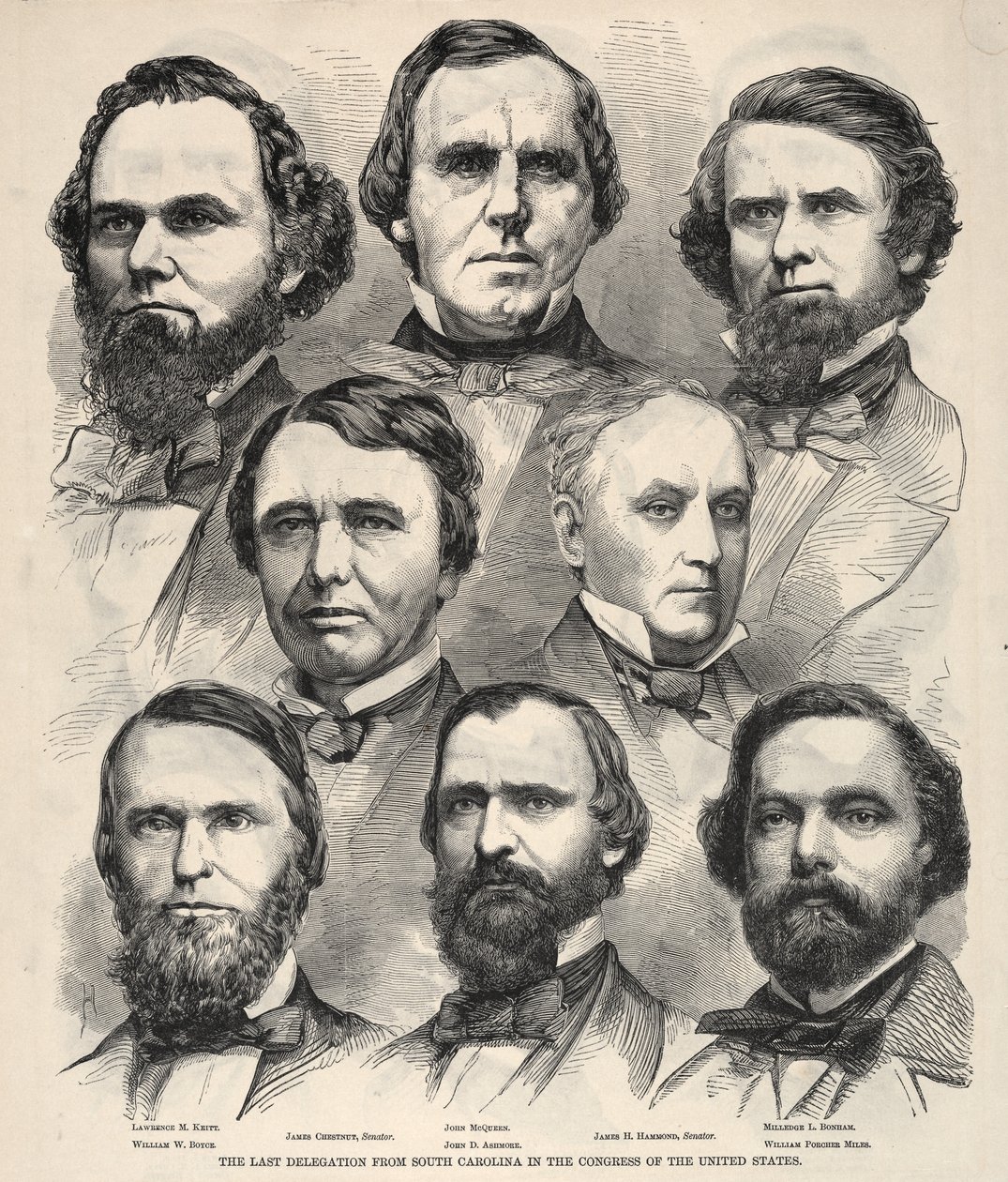 Den sista delegationen från South Carolina i USA:s kongress. av Winslow Homer