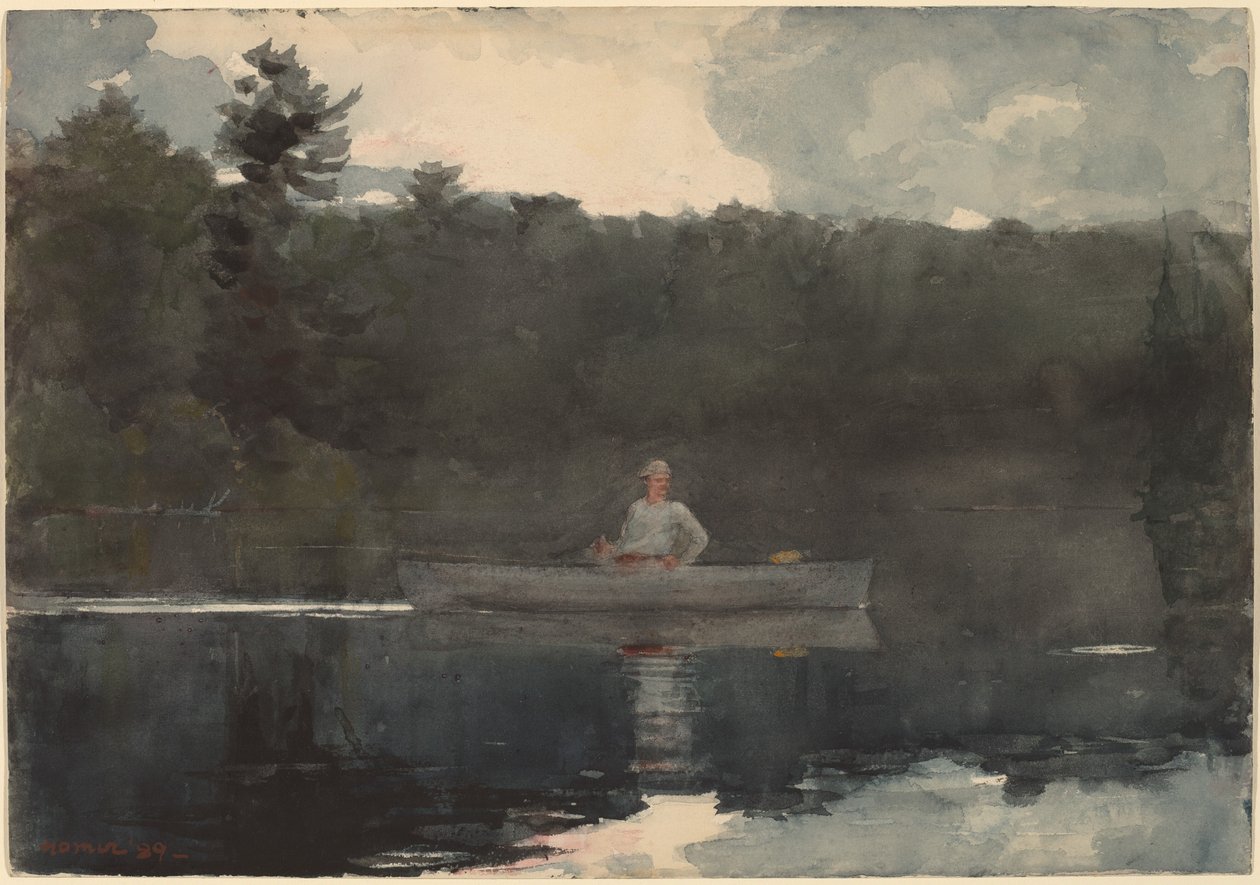 Den ensamme fiskaren, 1889. av Winslow Homer