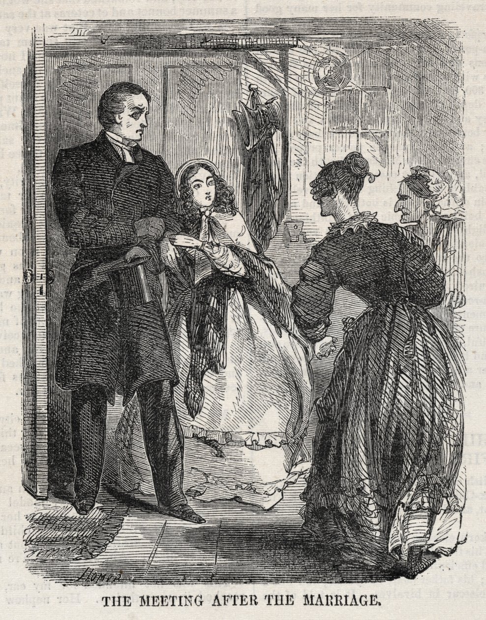 Mötet efter äktenskapet, 1860. av Winslow Homer
