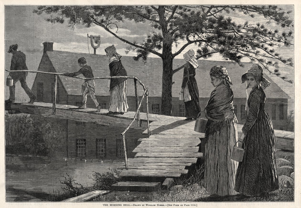 Morgonklockan, 1873. av Winslow Homer