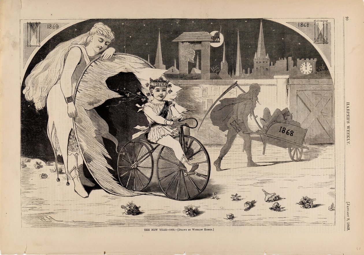 The New Year--1869, från Harper
