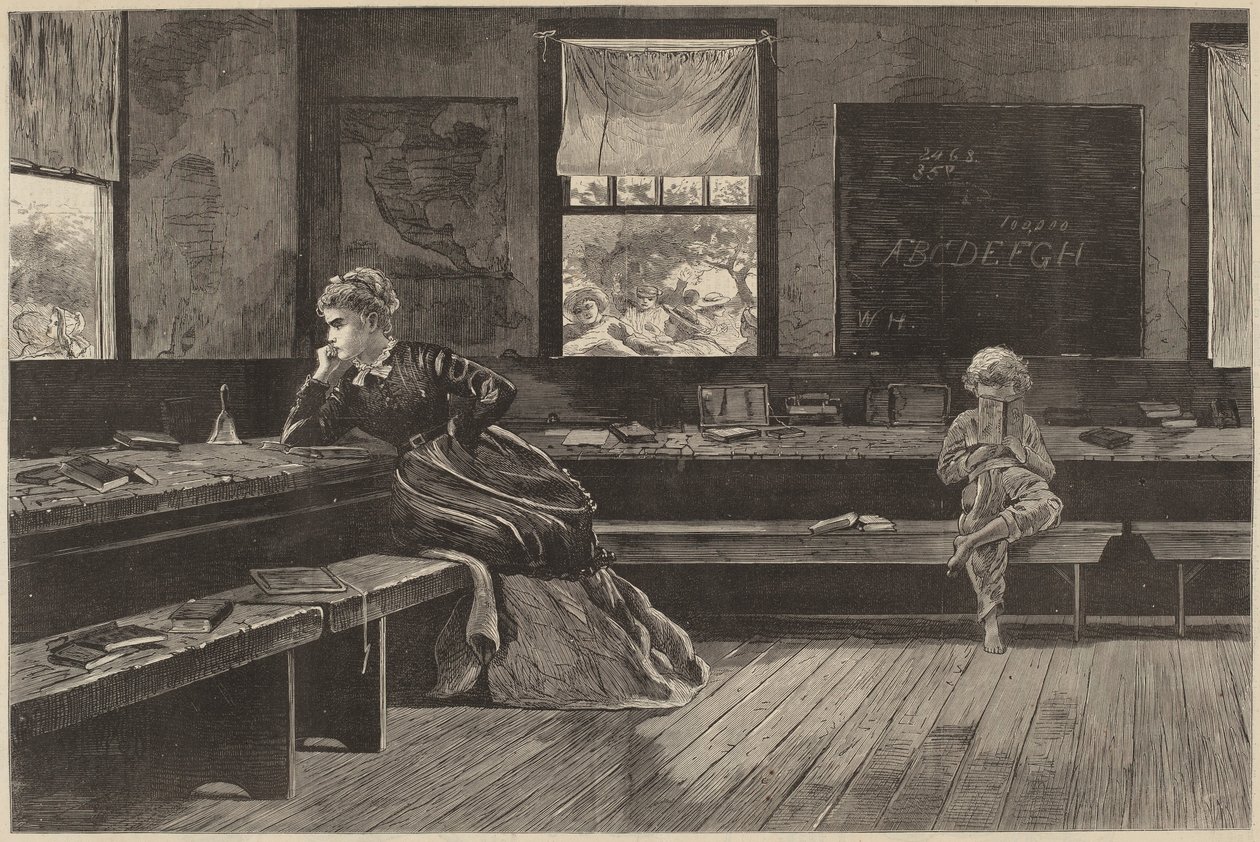 The Noon Recess, publicerad 1873. av Winslow Homer