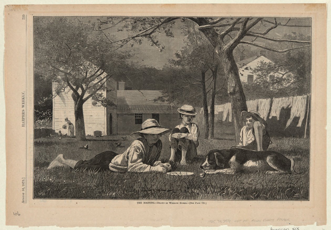 The Nooning, från Harper av Winslow Homer