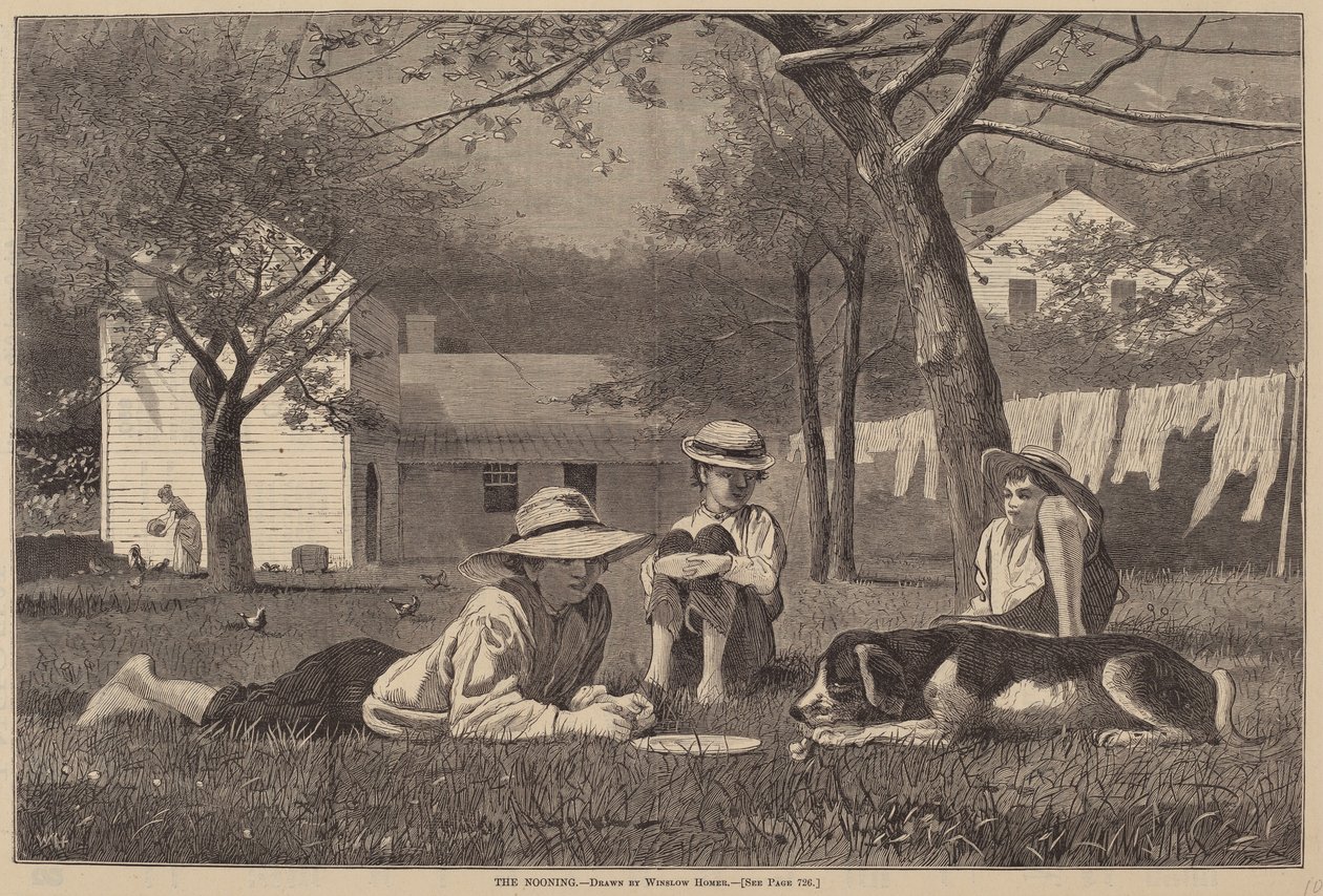 The Nooning, publicerad 1873. av Winslow Homer
