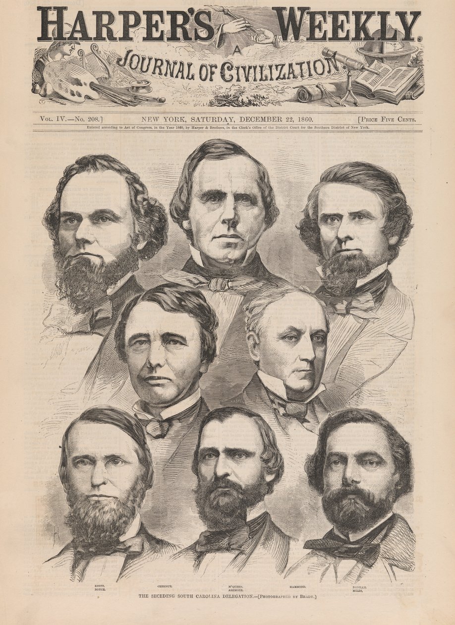 Delegationen från South Carolina, som utträdde ur unionen av Winslow Homer