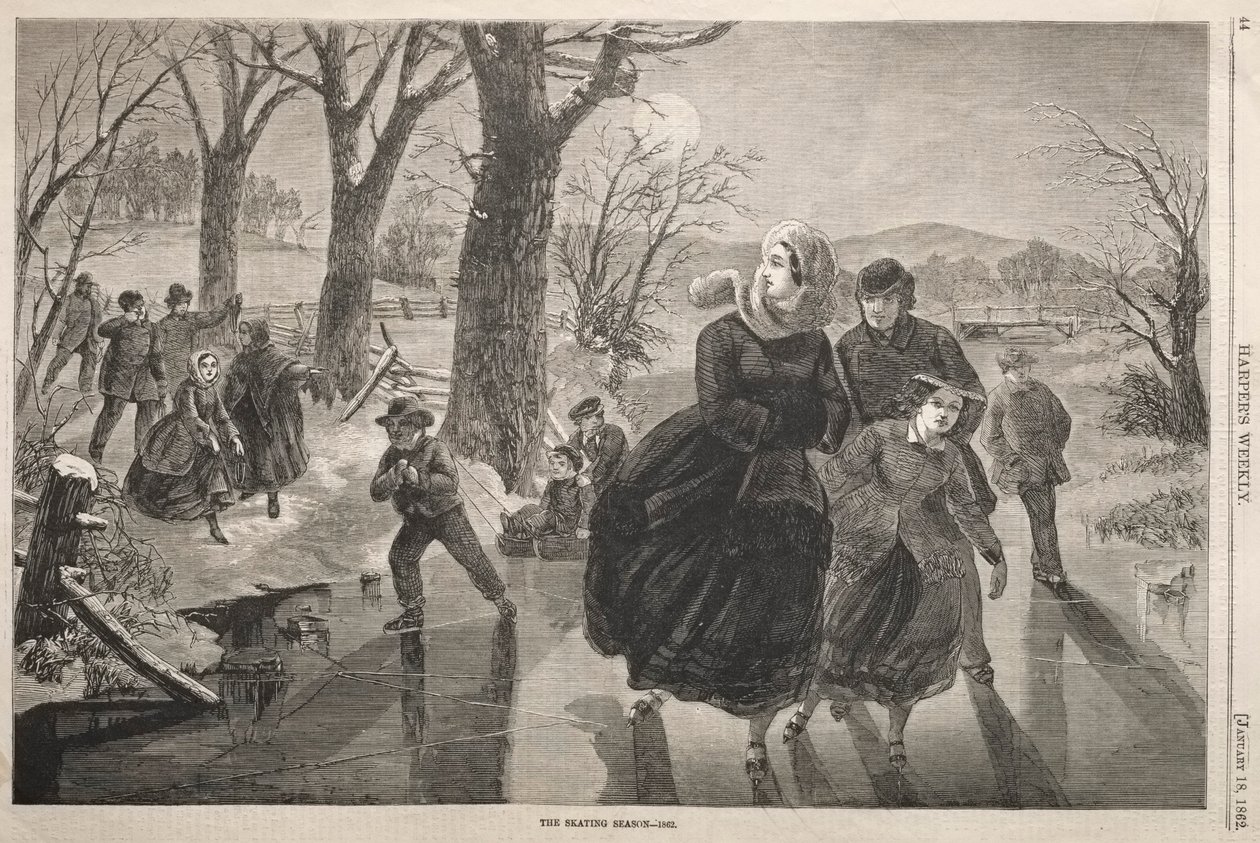 Skridskosäsongen - 1862 av Winslow Homer