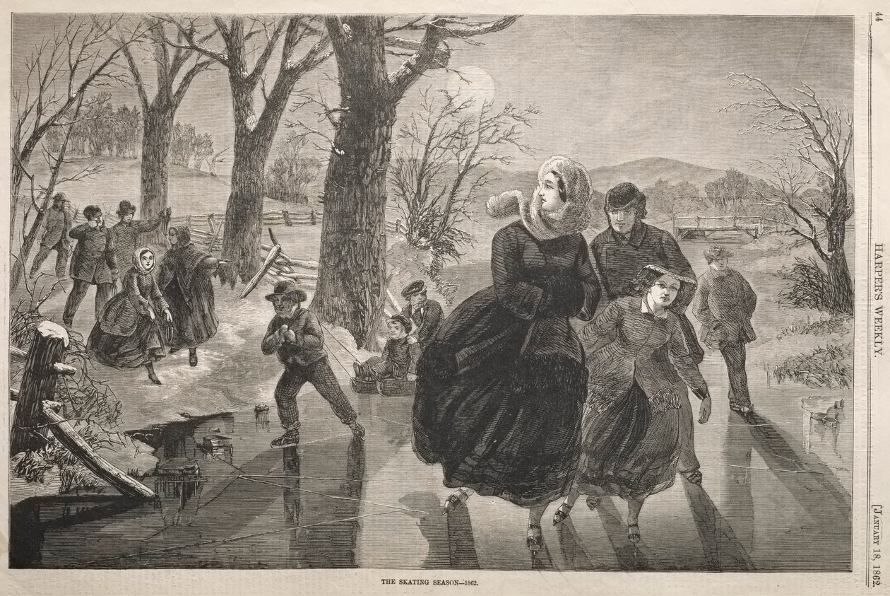 Skridskosäsongen - 1862, 1862. av Winslow Homer