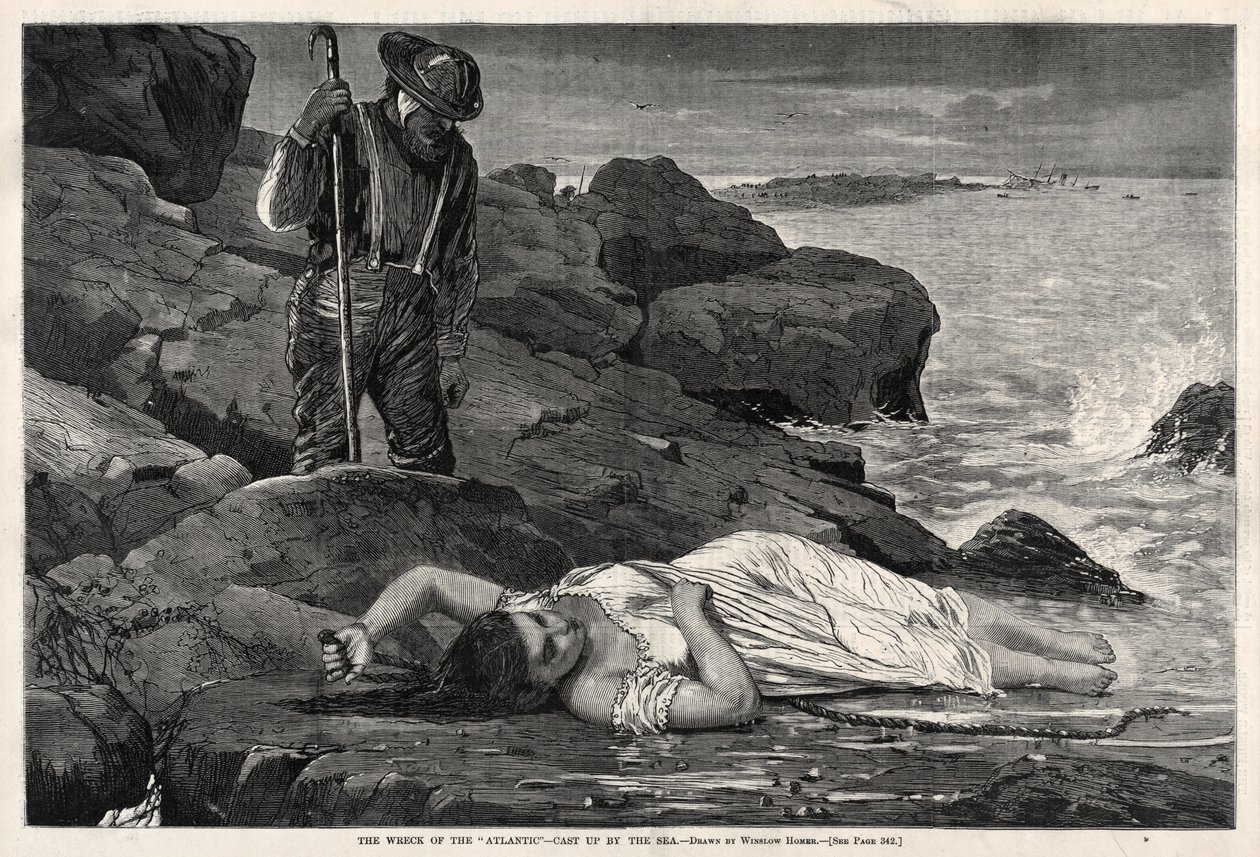 Skeppsvraket ”Atlantic” – spolat upp av havet av Winslow Homer
