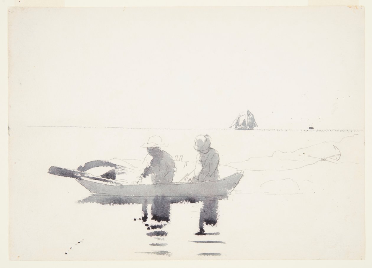 Två figurer i en roddbåt av Winslow Homer