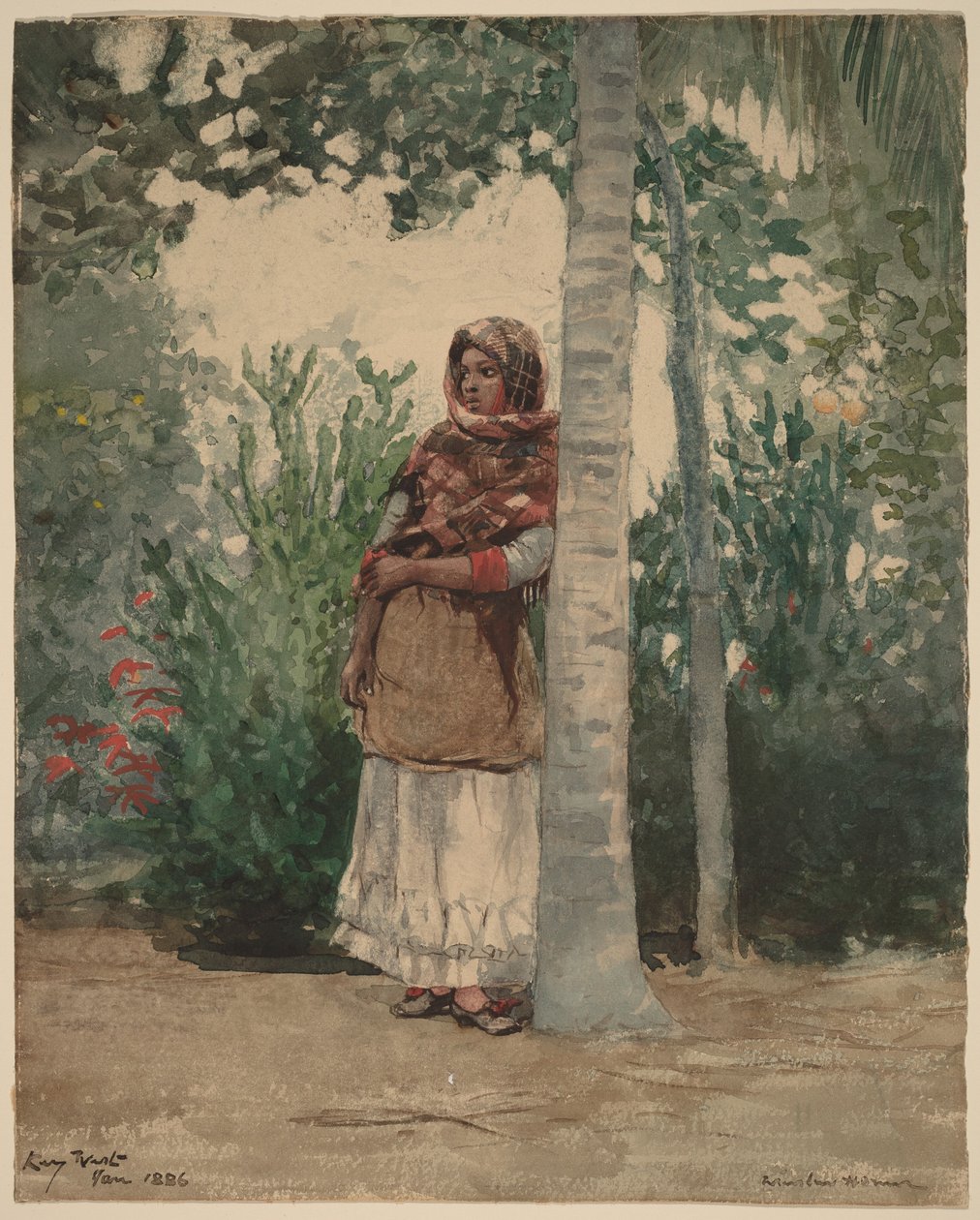 Under en palm av Winslow Homer
