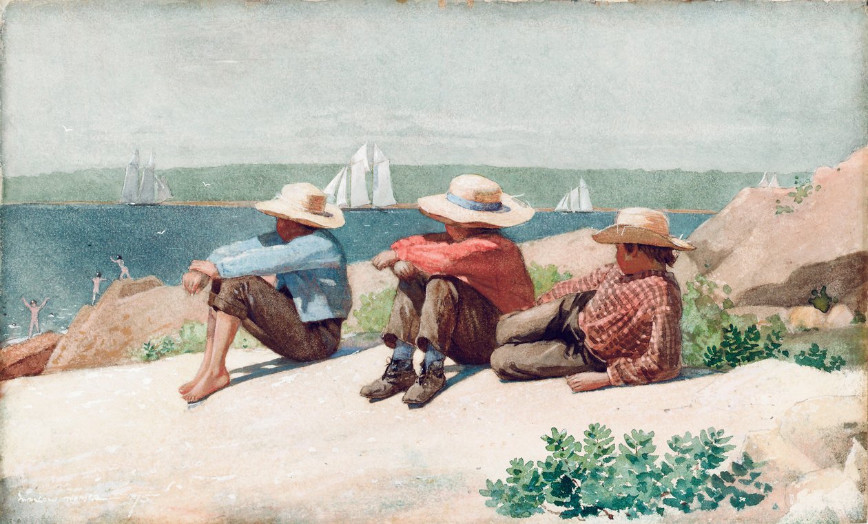 Tittar på skeppen, Gloucester av Winslow Homer