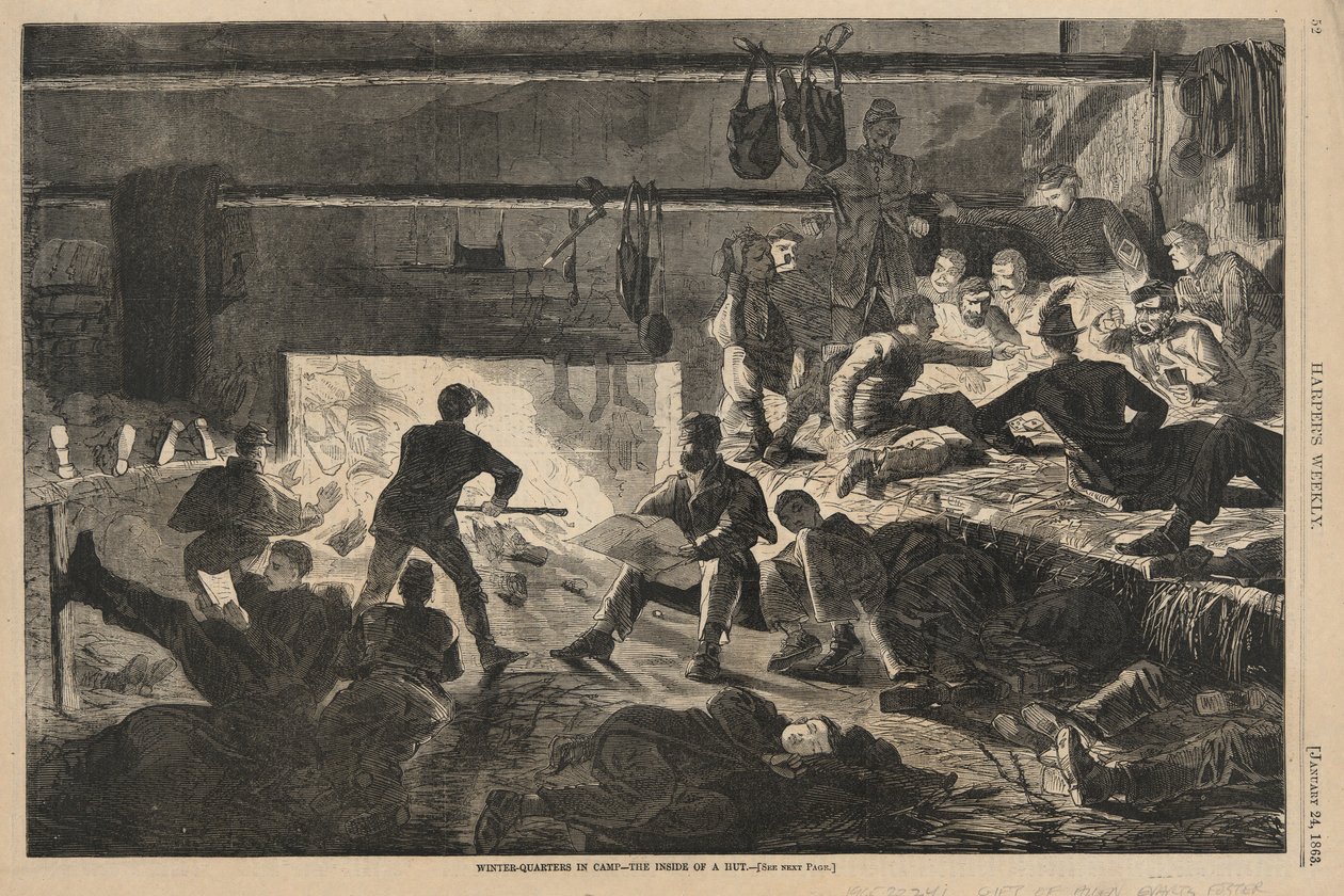 Vinterkvarter i lägret av Winslow Homer