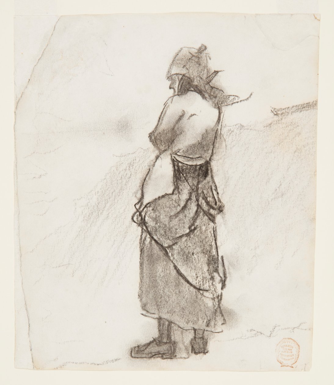 Kvinna som ser ut till havet, Cullercoats, England av Winslow Homer