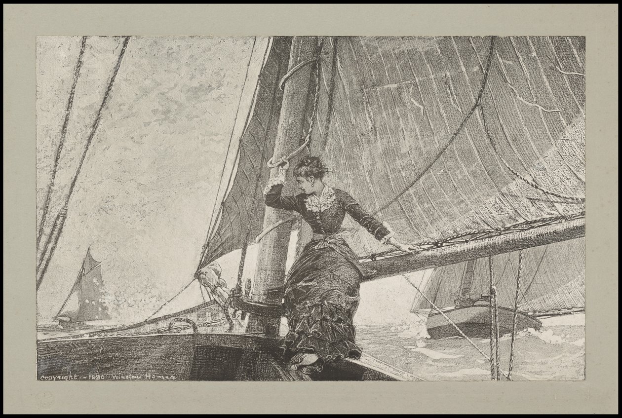 Yachting Girl, 1880 av Winslow Homer