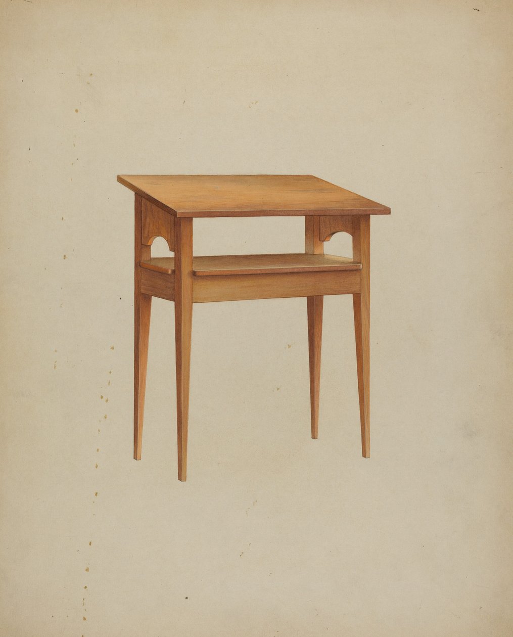 Shaker matbord, ca. 1937. av Winslow Rich