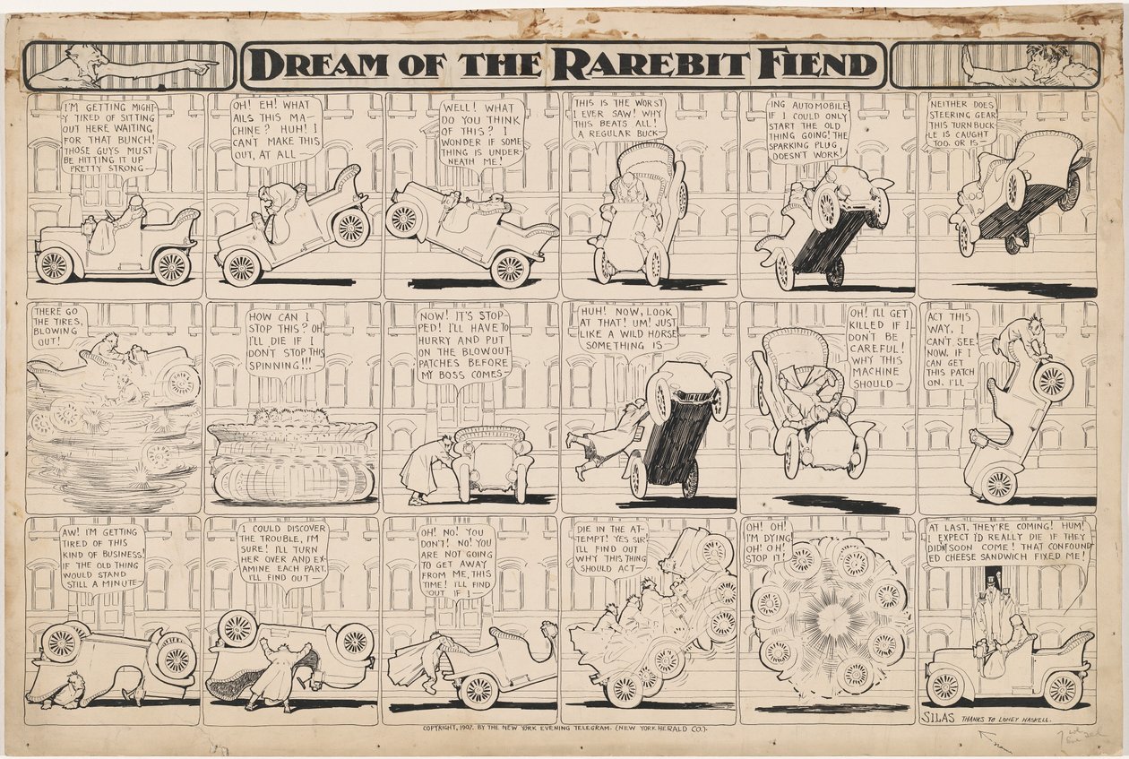 Dream of the Rarebit Fiend: Bucking Automobile av Winsor McCay