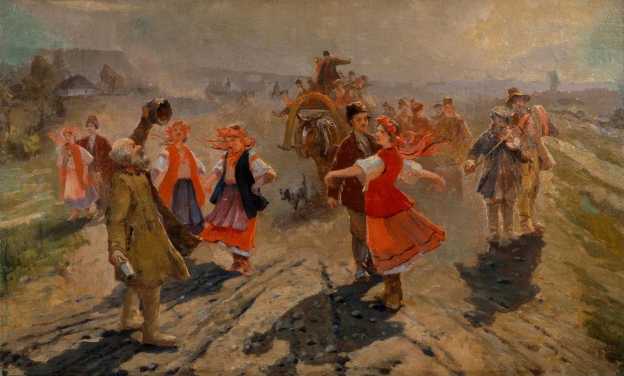 Bröllopståg nära Orel av Wladimir Jegorowitsch Makowski