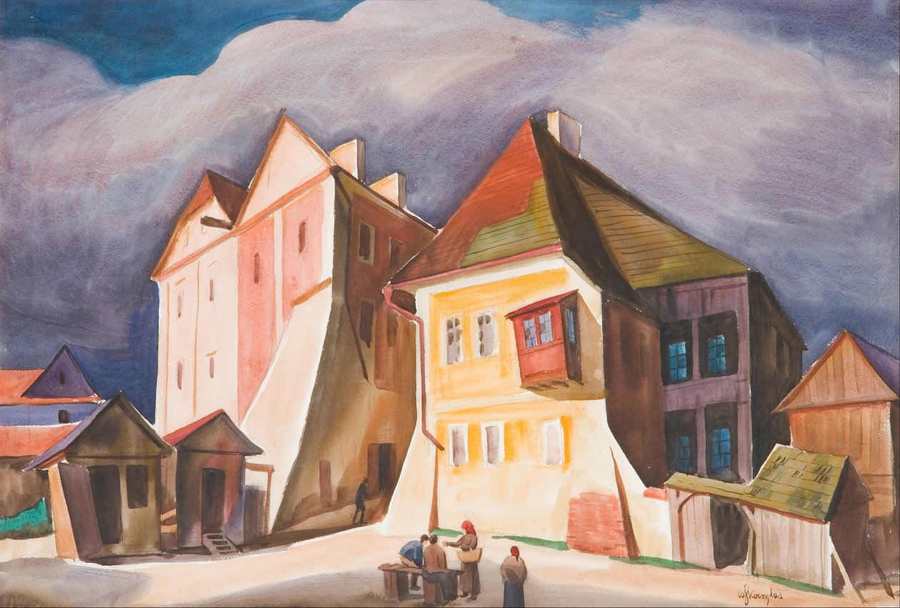 Widok Kazimierza nad Wis av Wladyslaw Skoczylas