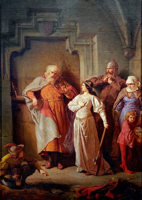  Krolowa Jadwiga i Dymitr z GorajaQueen Jadwiga and Dymitr of Goraj av Wojciech Gerson