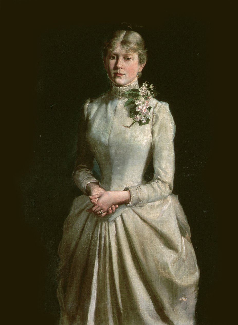 Porträtt av konstnärens fru, Mary, 1884 av Wojciech Kossak
