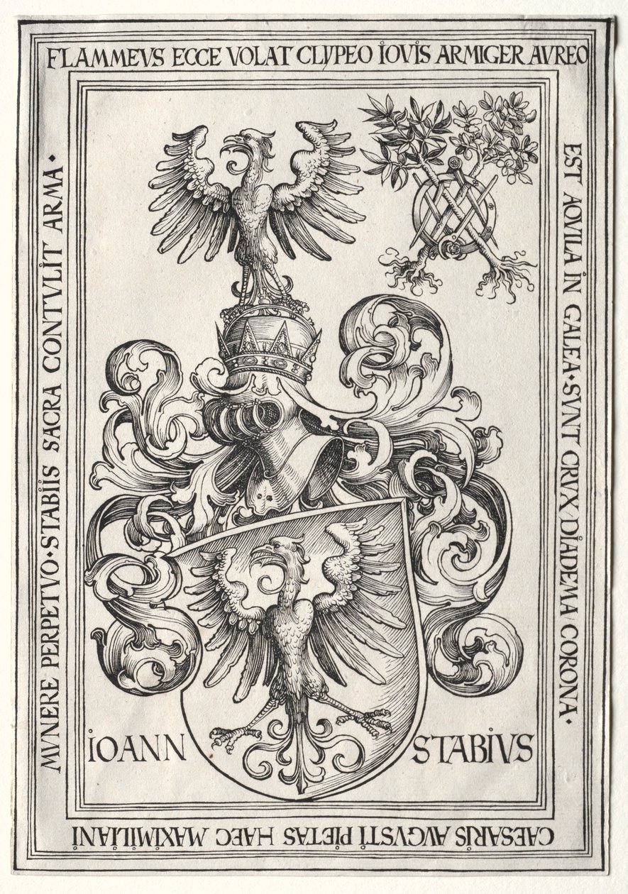 Johann Stabius vapensköld. av Wolf Traut