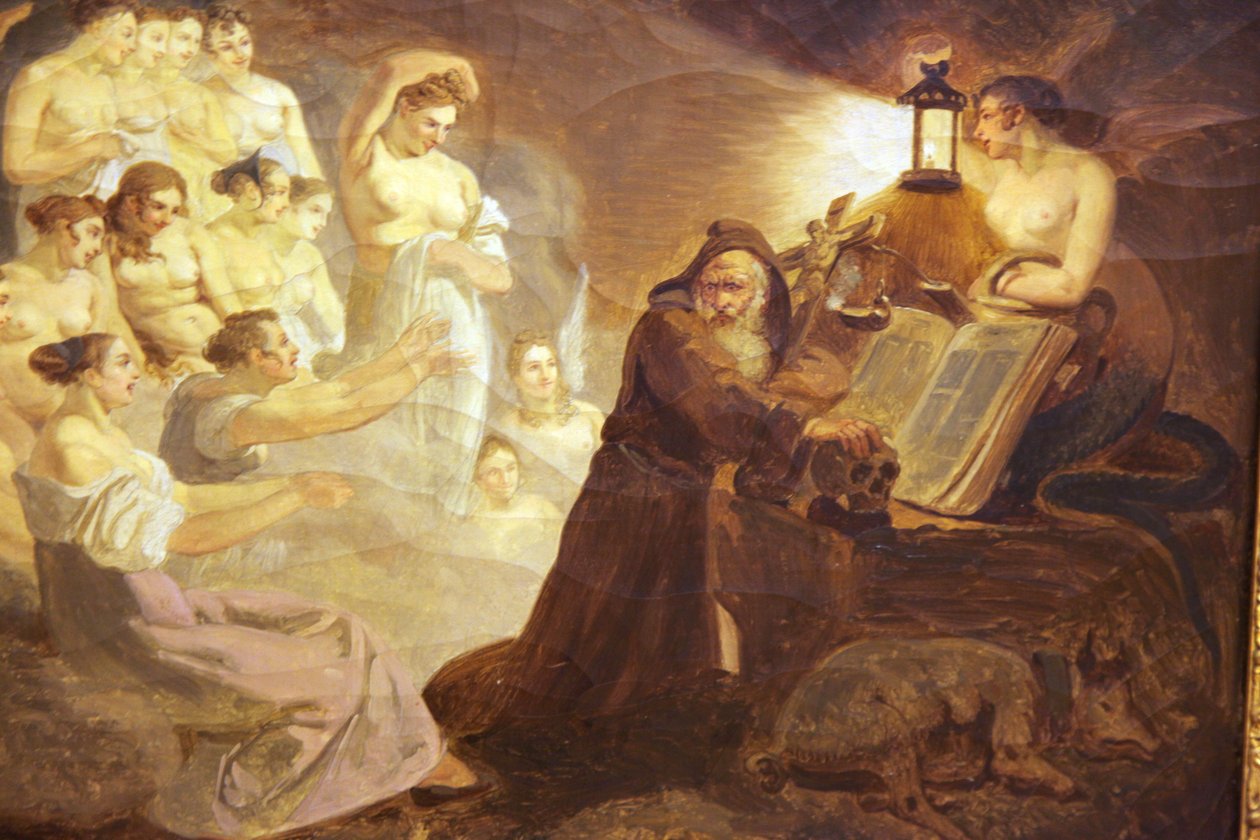 Saint Anthony temptation av Wolfgang Adam Töpffer