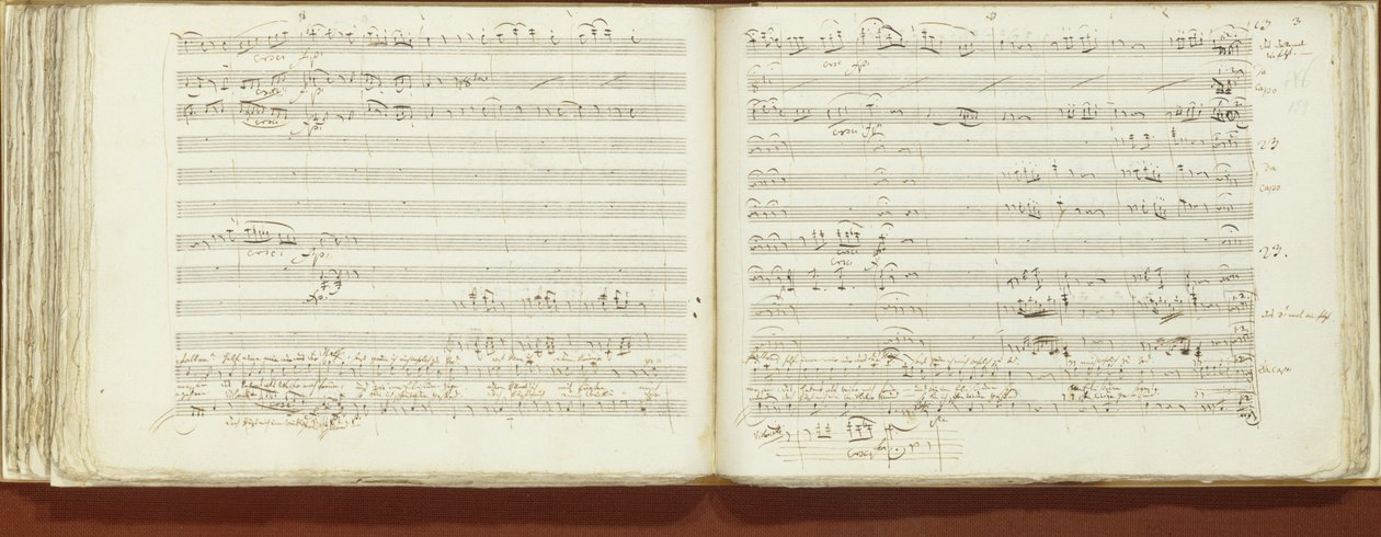Autografkopia av "Trollflöjten" av Wolfgang Amadeus Mozart
