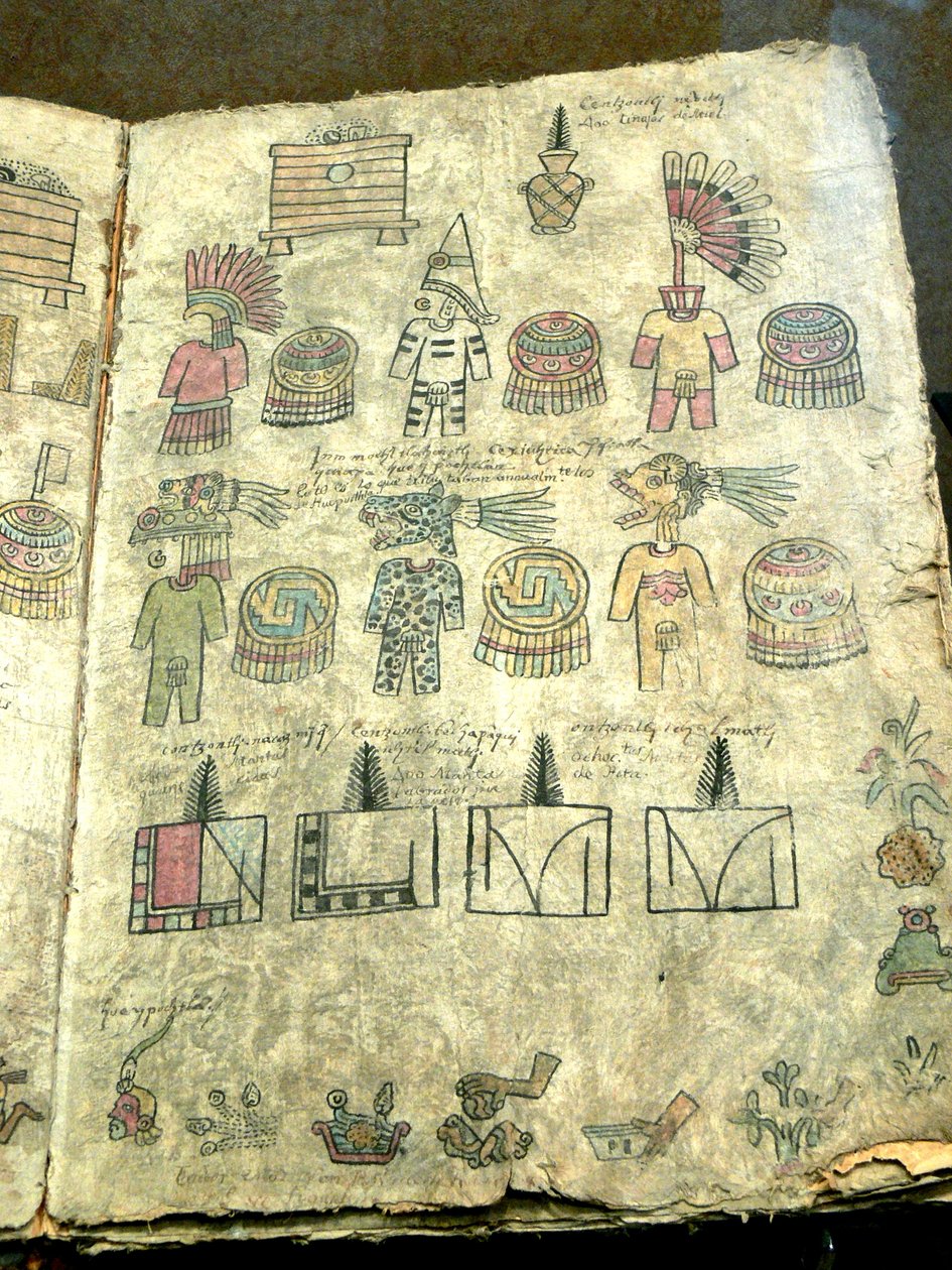 National Museum of Anthropology in Mexico City. Aztec tribute book. av Wolfgang Sauber Sauber