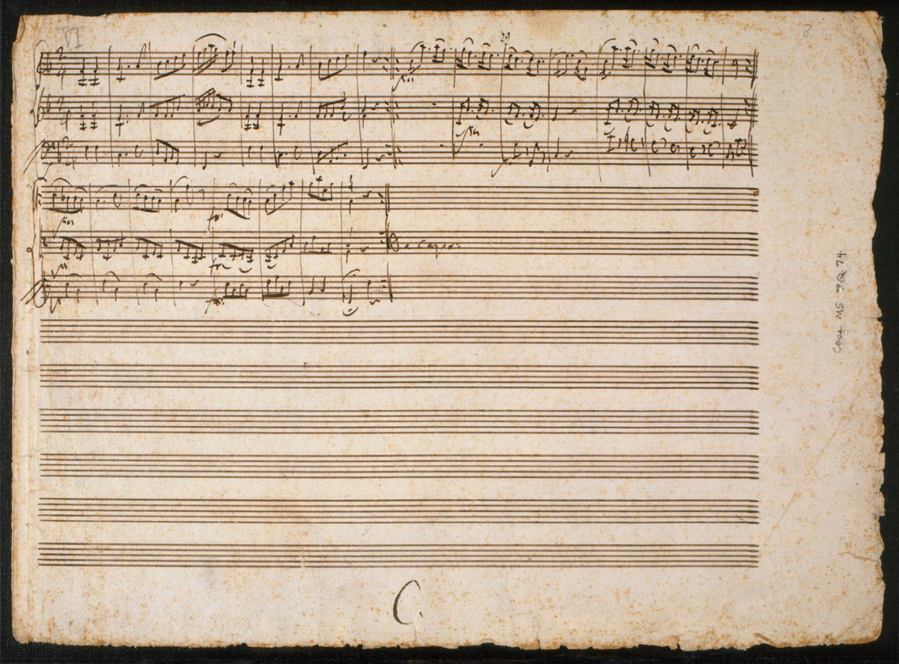 Sex motdanser, 1784 av Wolfgang Amadeus Mozart