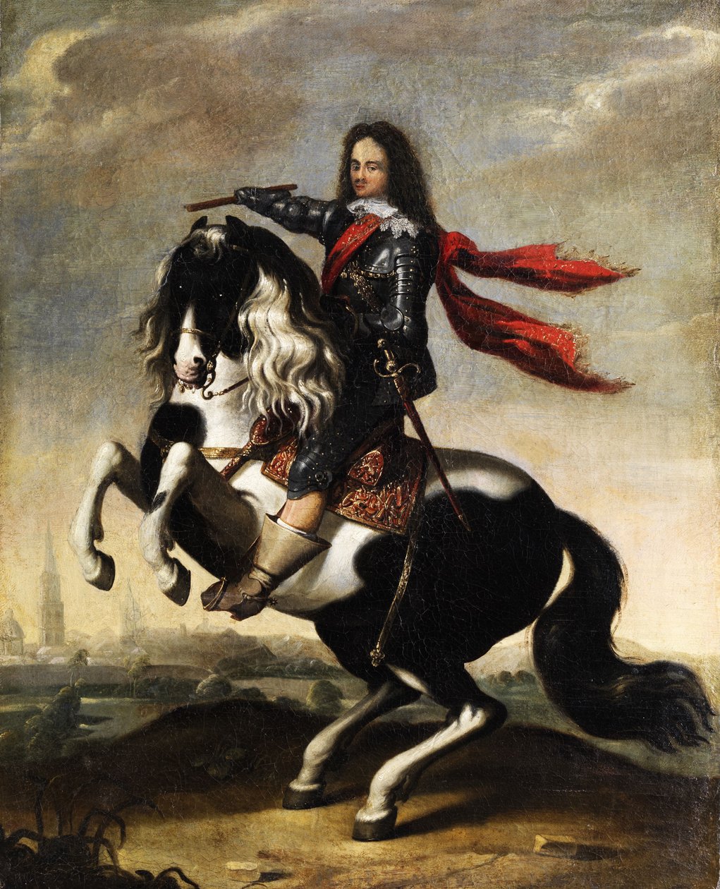 Ridsporträtt av Valdemar Christian av Schleswig-Holstein 1622-1656 av Wolfgang Heimbach