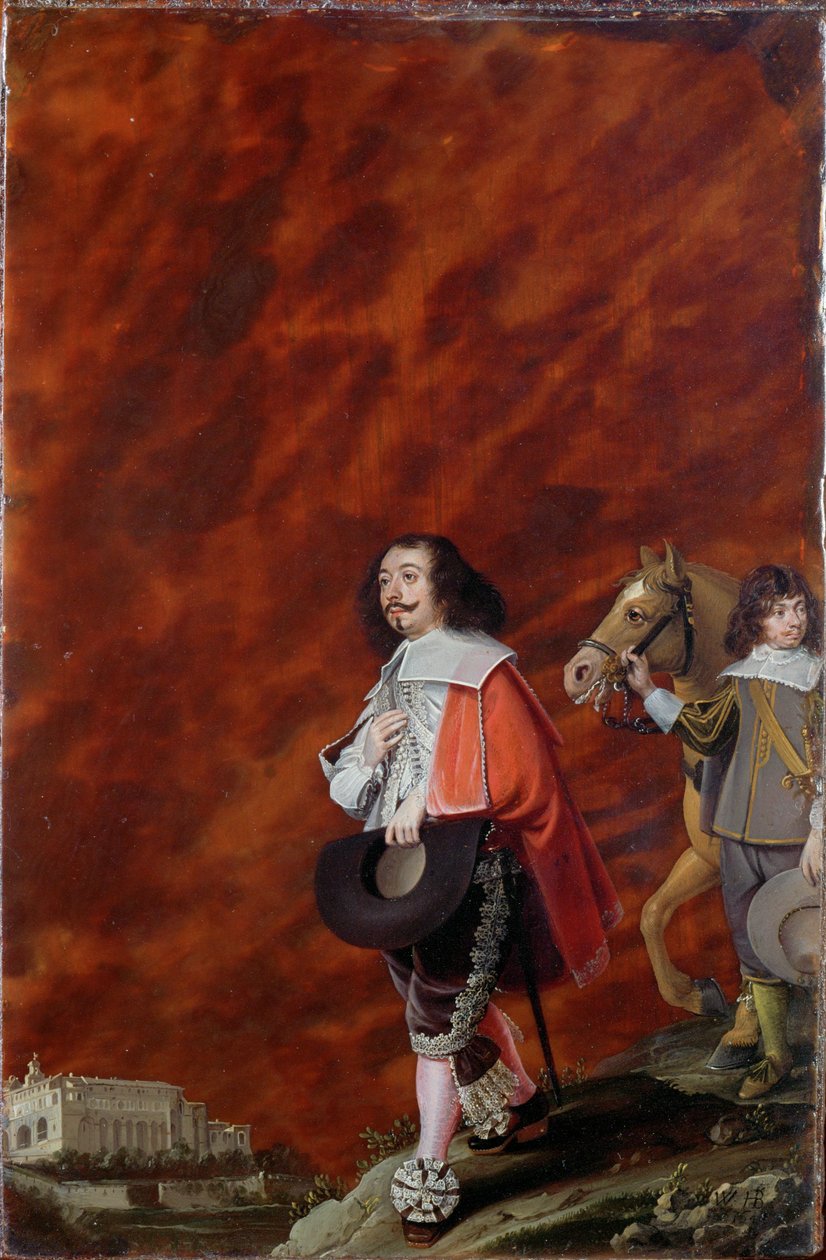 Porträtt av en gentleman i Italien ... av Wolfgang Heimbach