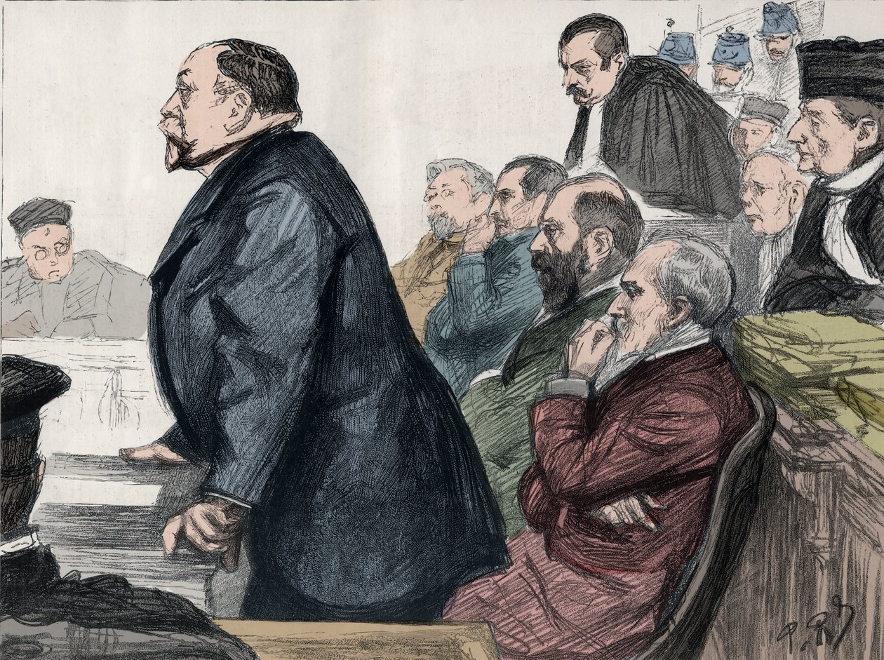 Scandal of Panama (1892-1897): rättegången och domen av direktörerna för Panama Canal Company den 8 februari 1893 i palais de Justice. av Woodbine K. Hinchliff