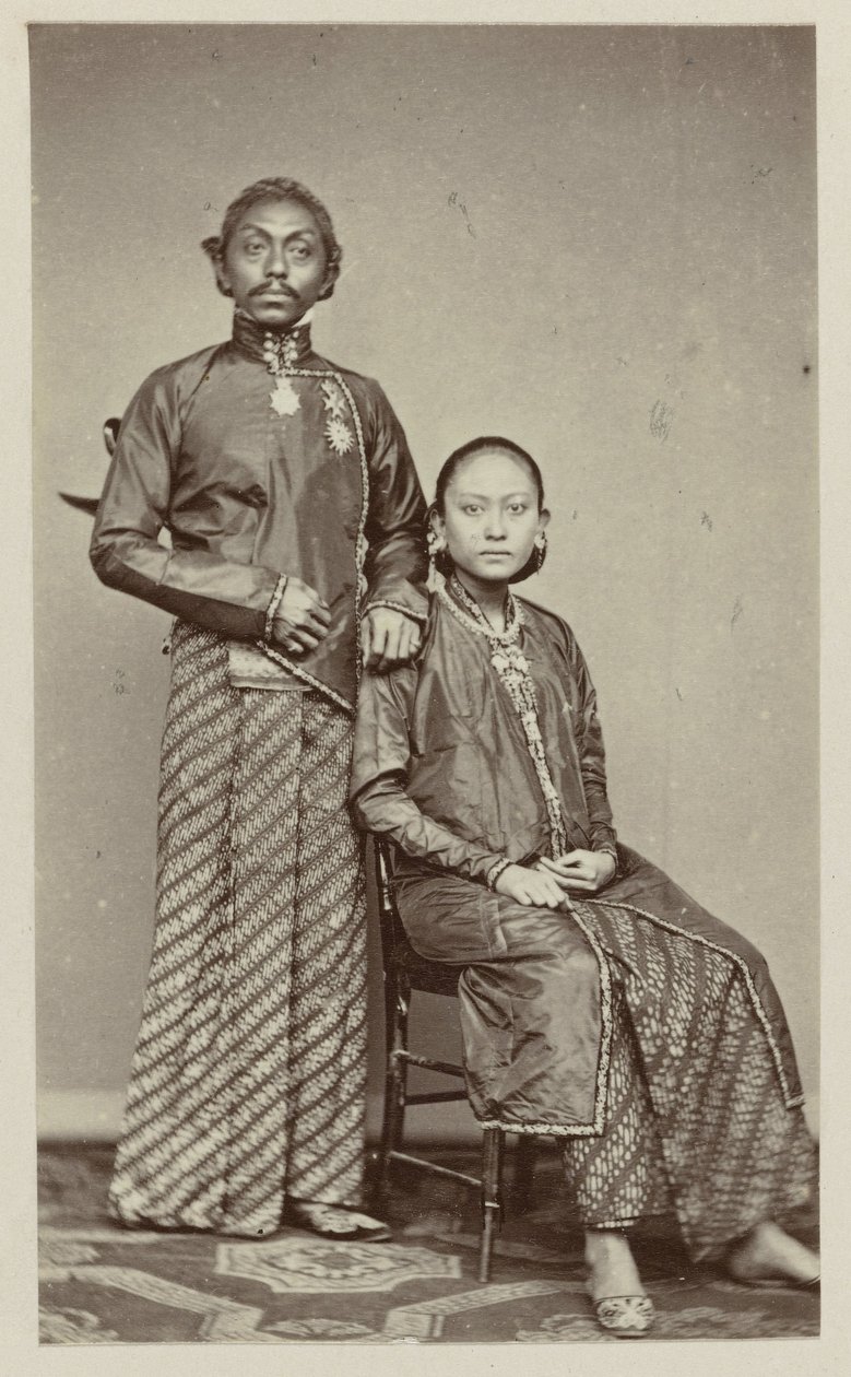 Pakoe Boewono IX, Susuhunan av Surakarta med sin fru Ratoe av Woodbury and Page