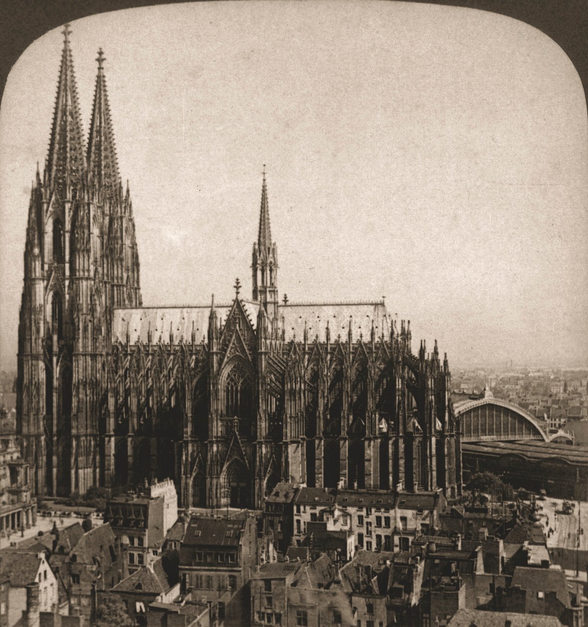 Kölnerdomen, Tyskland, 1903. av Works and Sun Sculpture Studios
