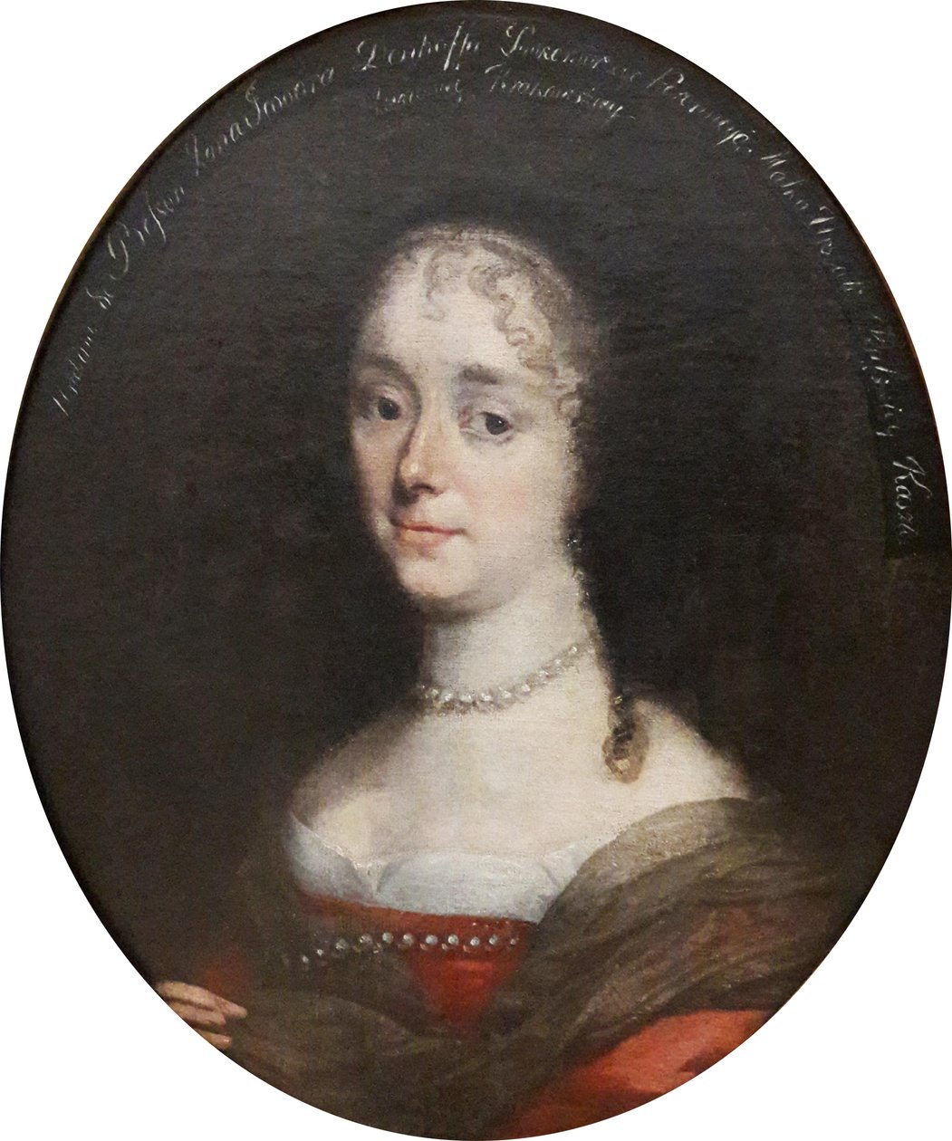 Porträtt av Katarzyna Franciszka Denhoffowa född von Bessen (1635-1695). av Workshop of Daniel Schultz
