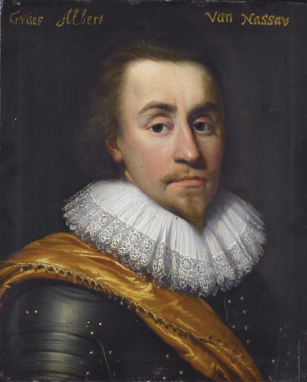 Porträtt av Albert (1596–1626), greve av Nassau-Dillenburg av Jan Anthonisz. van Ravesteyn