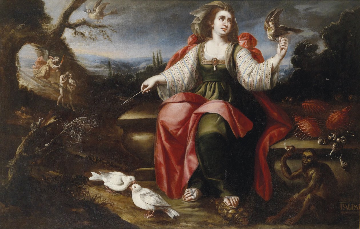 Eine Allegorie des Tastsinns av Juan de Arellano